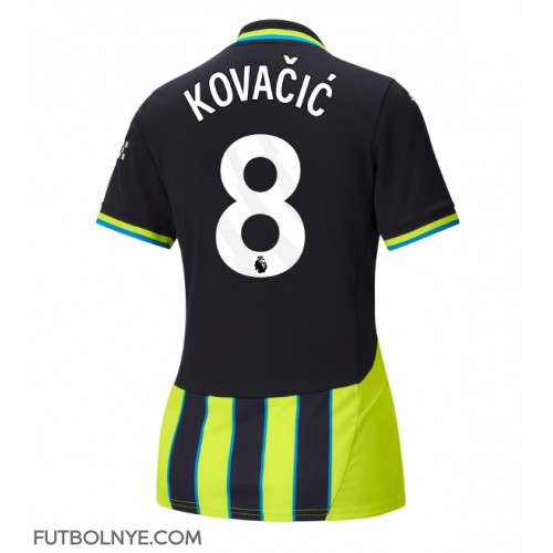 Camiseta Manchester City Mateo Kovacic #8 Visitante Equipación para mujer 2024-25 manga corta